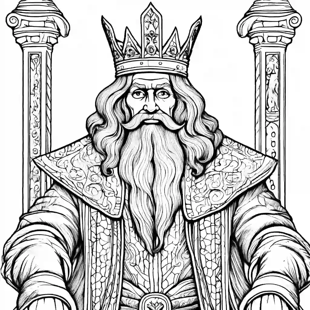 Old King Cole coloring pages